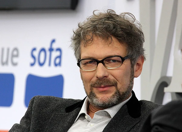 Volker Weiss auf dem Blauen Sofa der Leipziger Buchmesse 2017.