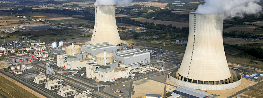 Atomkraftwerk in Civaux, Frankreich.