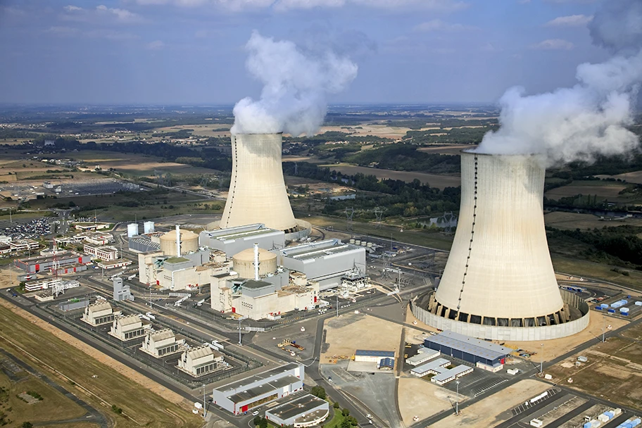 Atomkraftwerk in Civaux, Frankreich.