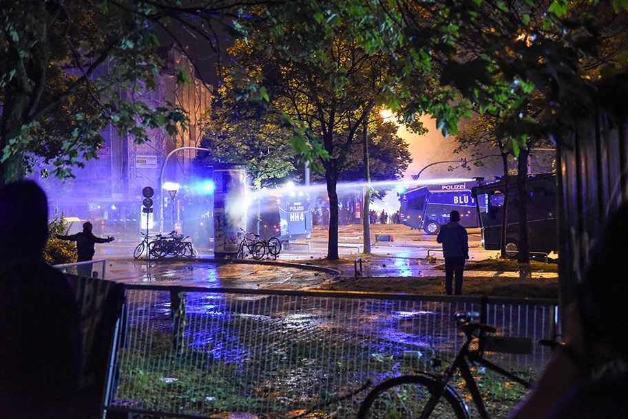 G20-Proteste in Hamburg, Juli 2017.