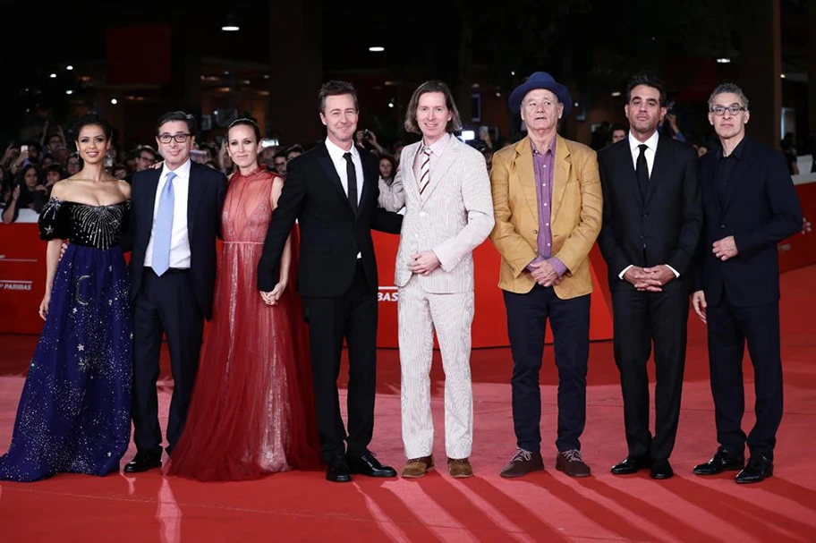 Wes Anderson, Edward Norton, Bill Murray, Oktober 2019.