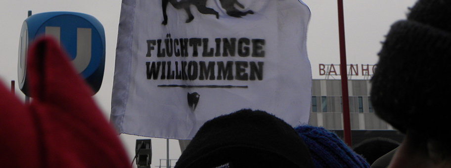 Demo «Gleiche Rechte für alle» (Refugee-Solidaritätsdemo) am 16. Februar 2013 in Wien.