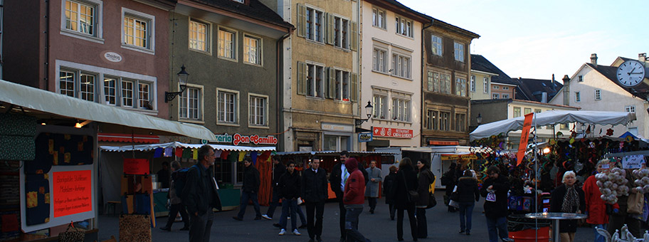 Die Steinberggasse in Winterthur, an welcher viele Häuser Stefanini gehören.