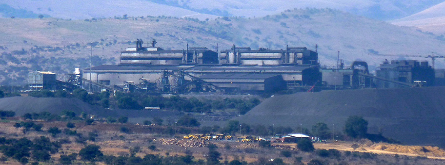 Eisenmiene der Glencore-Tochter Xstrata in Lydenburg, Mpumalanga, Südafrika.