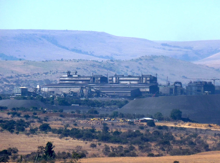 Eisenmiene der Glencore-Tochter Xstrata in Lydenburg, Mpumalanga, Südafrika.