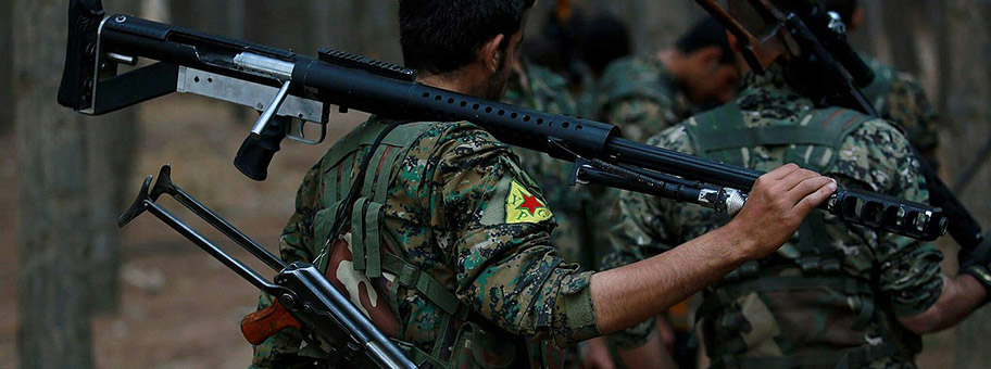 Soldaten der YPG in der Region Afrin während der türkischen Militäroffensive «Operation Olivenzweig», Februar 2018.