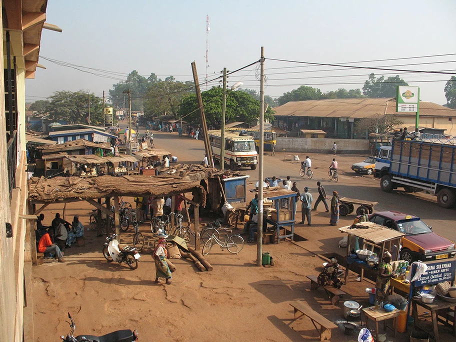 Strassenszene in Yendi, einer Stadt im Nordosten von Ghana.