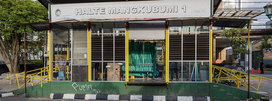Busstation in Yogyakarta, Indonesia.