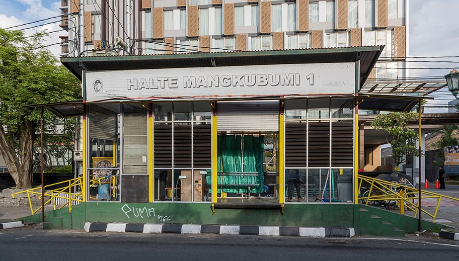 Busstation in Yogyakarta, Indonesia.