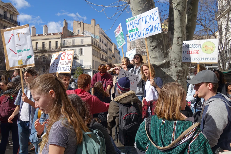 Schülerstreik gegen Klimawandel in Marseille, März 2019.