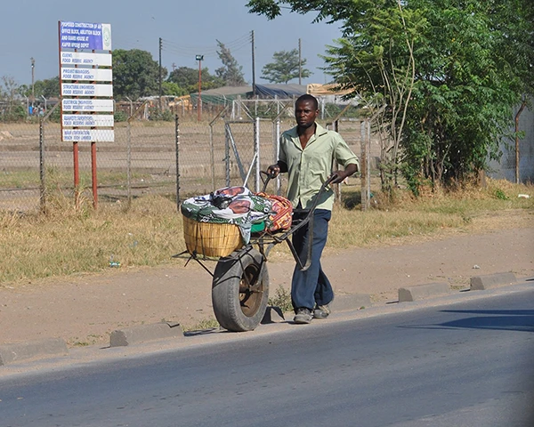 Arbeiter in Sambia, November 2017.