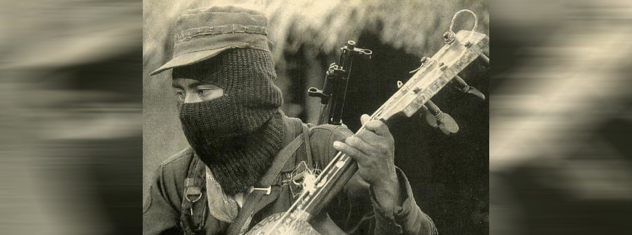 Ein Mitglied des EZLN in Chiapas, Mexiko.