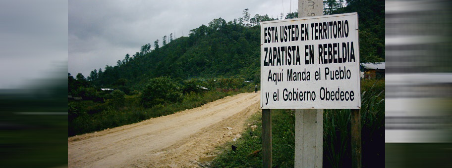 Beginn der Zapatistischen Zone in Mexiko.
