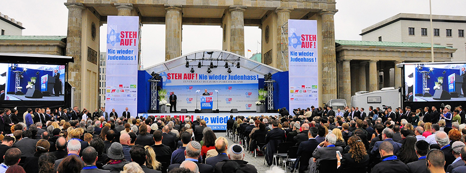 Kundgebung des Zentralrats der Juden in Deutschland gegen Judenhass, 14. September 2014.