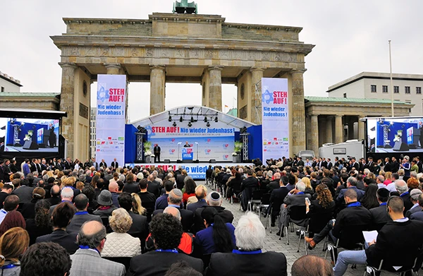 Kundgebung des Zentralrats der Juden in Deutschland gegen Judenhass, 14. September 2014.