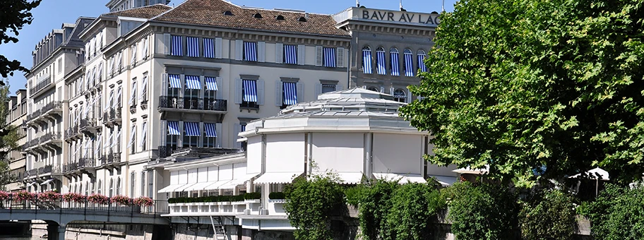 Das Luxushotel Hotel Baur au Lac am Schanzengraben in Zürich.