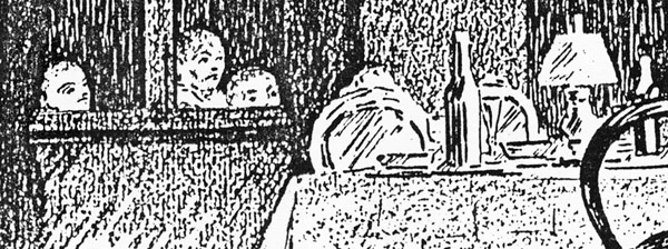 «Zweierlei Winter». Buchillustration zu Max Toblers «Der tolle Hund: ein Weihnachtsbuch.» Verlag Arbeiterunion, Zürich 1909.