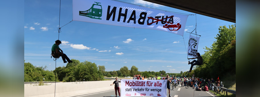 Blockade der A39 am 22. Juli 2022.