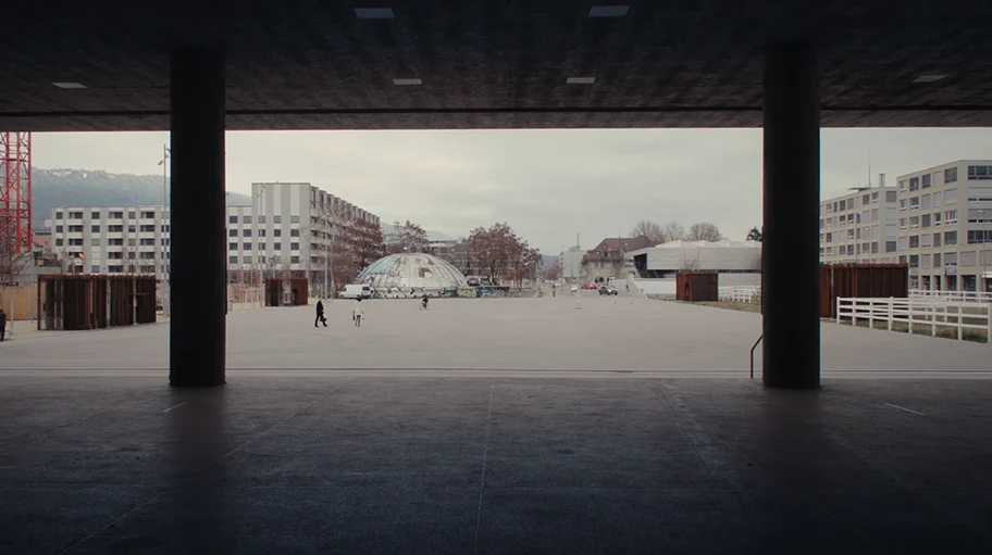Der legendäre Gaskessel (Coupole) in Biel mit seiner neuen Umgebung.