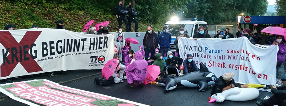 Kriegsindustrie blockieren! Rheinmetall, KMW & Co entwaffnen!