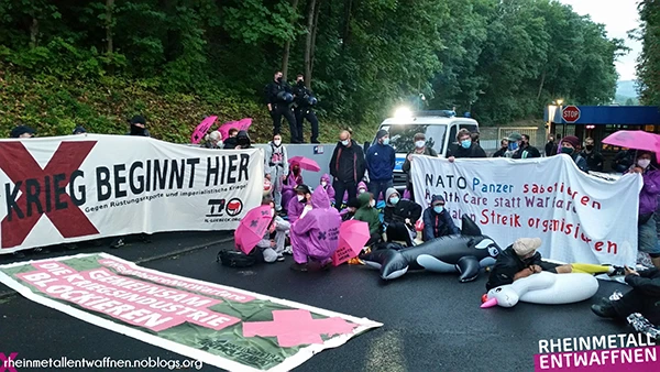 Kriegsindustrie blockieren! Rheinmetall, KMW & Co entwaffnen!