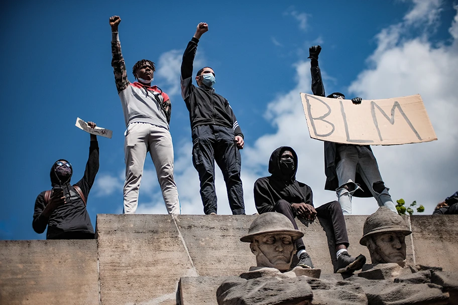 Black Lives Matter Demonstration in Brüssel, Juni 2020.