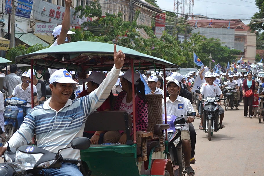 Noch 2013 brachte die Oppositionspartei CNRP die Massen auf die Strassen. Inzwischen wurde sie verboten.