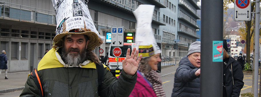 Zürich: Corona Skeptiker Demo.