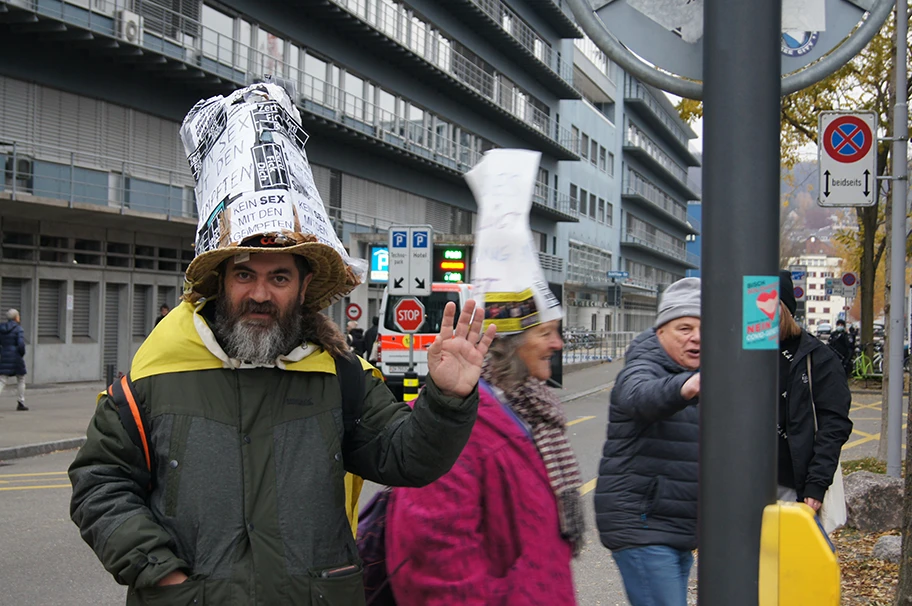 Zürich: Corona Skeptiker Demo.