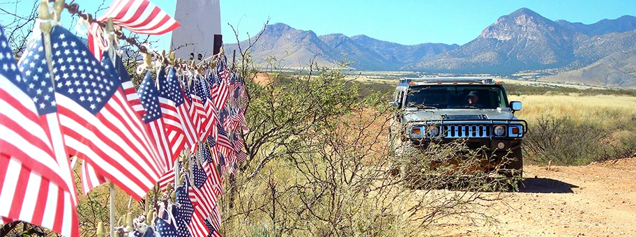 Grenzzaun zwischen USA und Mexiko in Arizona.