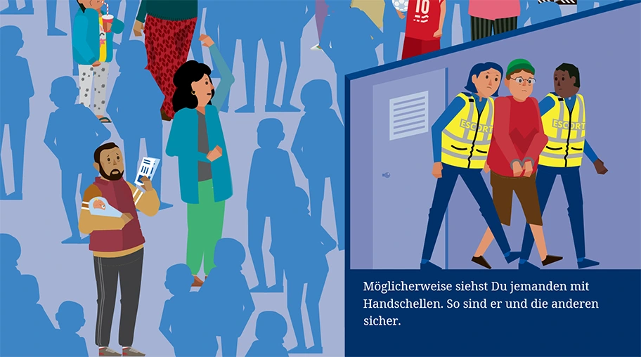 Illustration aus der Frontex Broschüre 