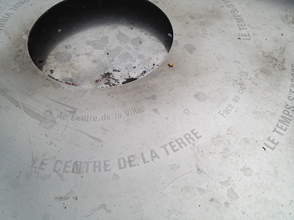 Gedicht von Paul Virilio in Groningen, Holland.