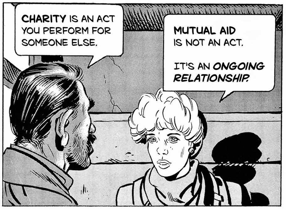 Mutual aid is an ongoing relationship.