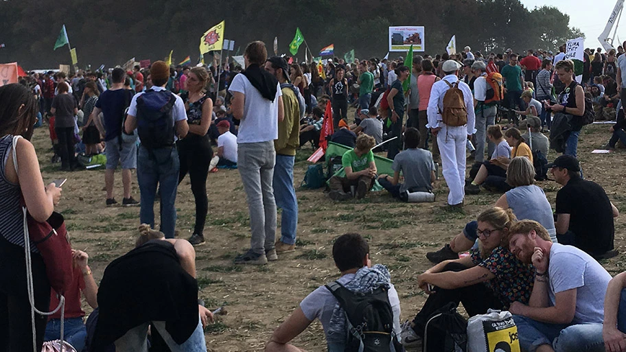 Grossdemo beim Hambacher Forst am 6. Oktober 2018.