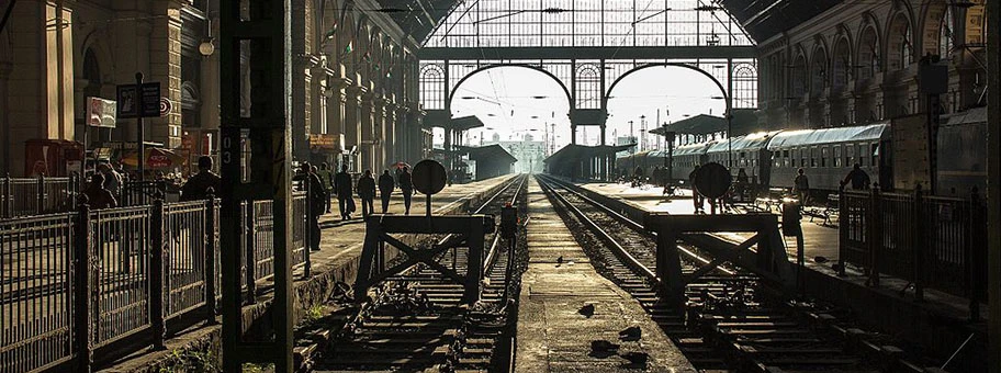 Keleti Ostbahnhof in Budapest, Ungarn.