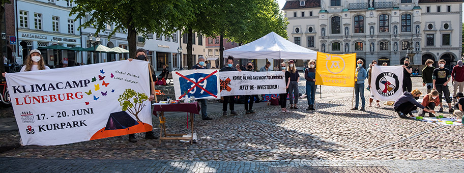 Auftaktveranstaltung des diesjährigen Lüneburger Klimacamps, 29. Mai 2021.