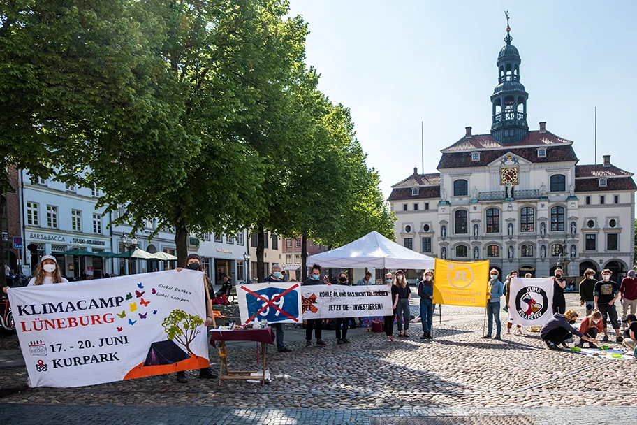 Auftaktveranstaltung des diesjährigen Lüneburger Klimacamps, 29. Mai 2021.