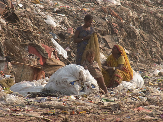 Müllhalde in Kalkutta.
