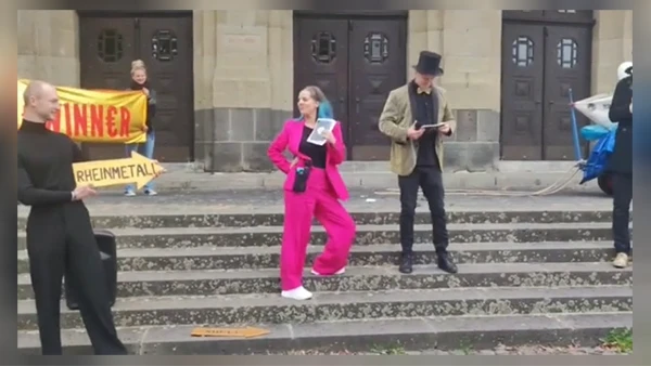 Kundgebung vor der Lorenzkirche, 2023.