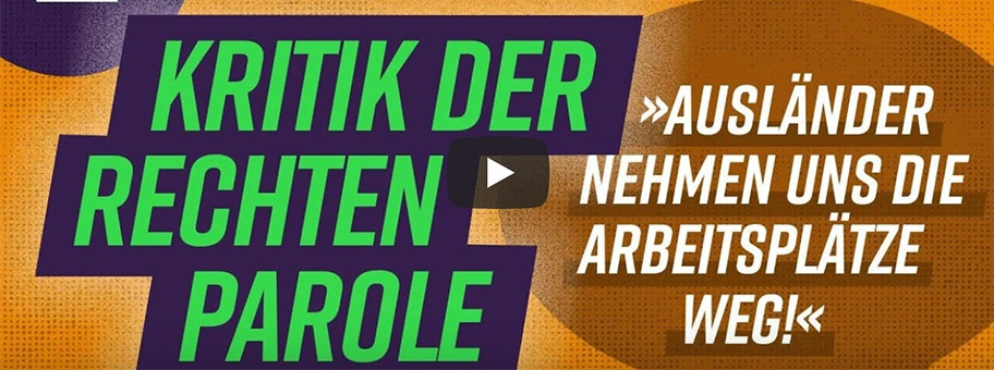 Argumente gegen Rechts: 'Die Ausländer nehmen uns die Arbeitsplätze weg!'