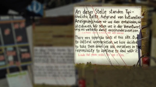 Das Schild in Lützerath.