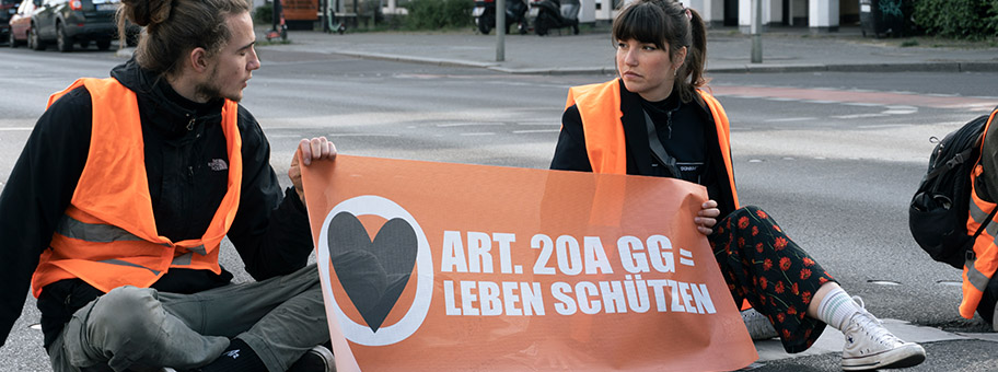 Blockade der Letzten Generation am 19. Mai 2023.