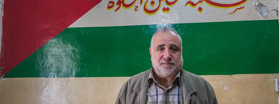 Generalmajor Maher Schbaita im PLO-Büro in Ain el-Hilweh.