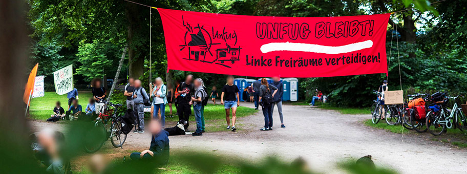 RechtAufStadt-Camp in Lüneburg, Sommer 2020.