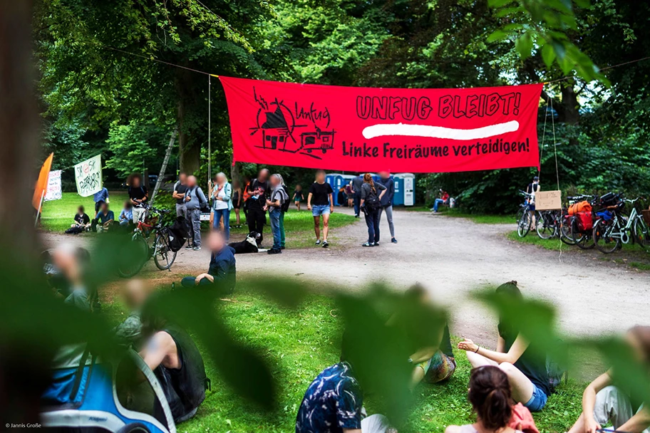 RechtAufStadt-Camp in Lüneburg, Sommer 2020.