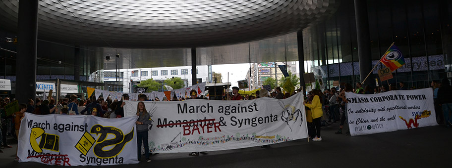 March against Bayer & Syngenta in Basel, Mai 2019.