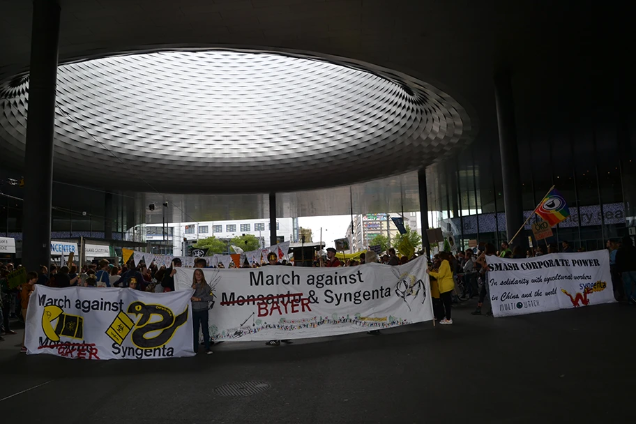 March against Bayer & Syngenta in Basel, Mai 2019.