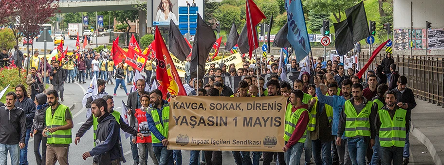 Demonstration in Istanbul am 1. Mai 2016.