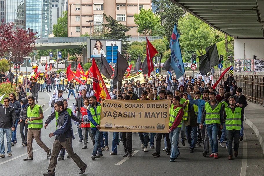 Demonstration in Istanbul am 1. Mai 2016.