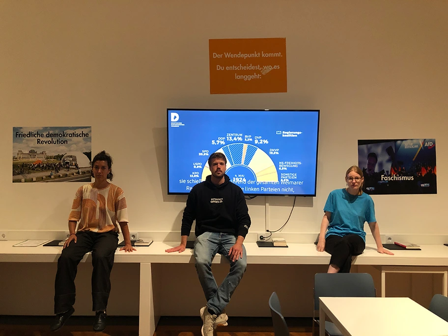 Unterstützer:innen der Neuen Generation im Deutschen Historischen Museum.